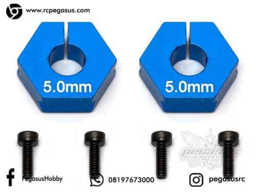 Team Associated FT Clamping Wheel Hexes, 5.0 mm