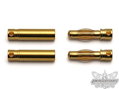 Reedy 4.0mm Connectors (2 Male, 2 Female)