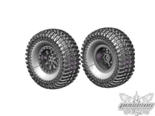 RGT RC Premounted Tire & Wheel Set (L+R)