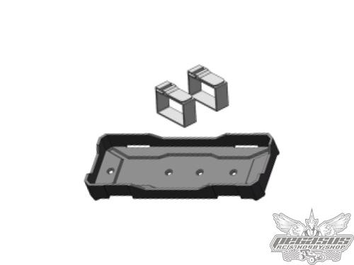 RGT RC Battery Tray + Batter Strap Plastic