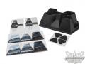 Jconcepts Aero Car Stand Matte Black w/pads and decal