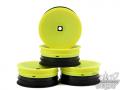 RC car remote control JConcepts Inverse B4.1 12mm hex front wheel (yellow) 4pc 