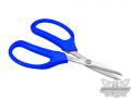 RC car remote control Dirt Cut Precision straight scissors, stainless steel, blue