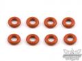RC car remote control Team Associated Red Silicone O-Ring (8pcs)