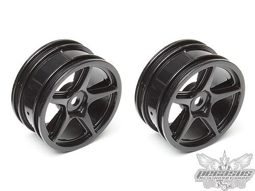 Team Associated 5-Spoke Wheel, Black (2)
