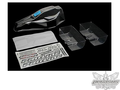 Team Associated B4 Vortex Body + Wings Set, Clear