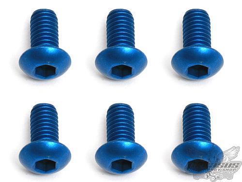 FT M3X6 BHCS Blue Aluminum
